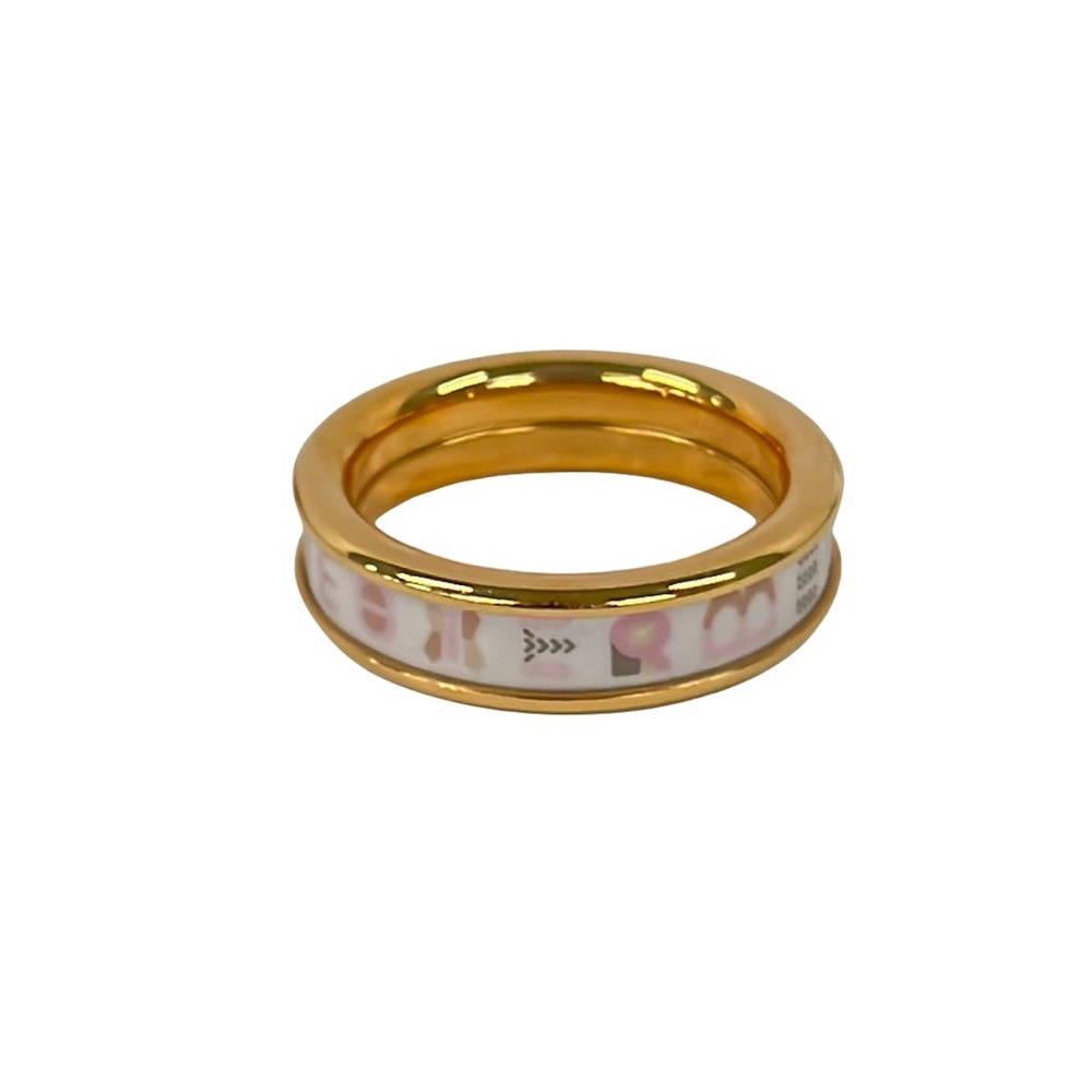 Hermès bricoleur Ring White Pink Gold - Picture 2 of 5